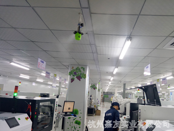 廈門(mén)某電子廠(chǎng)SMT車(chē)間干霧加濕視頻案例